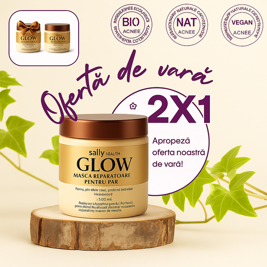 Mască de păr GLOW: Repară și hrănește părul